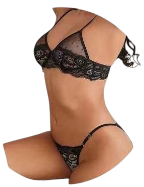 Women's Sensual Transparent Lace Lingerie Set