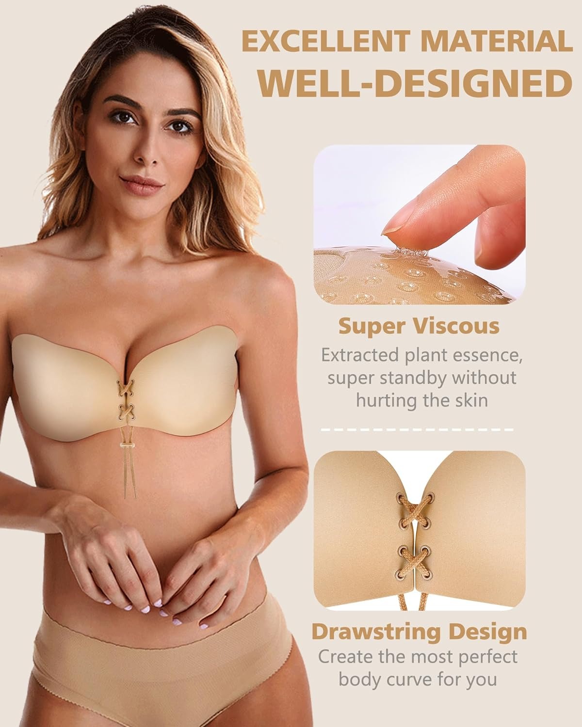 Invisible Butterfly Push-Up Adhesive Bra